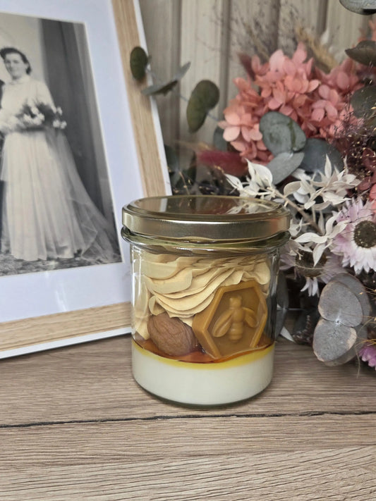 Bougie Gourmande Noix et Miel Leonora Creation