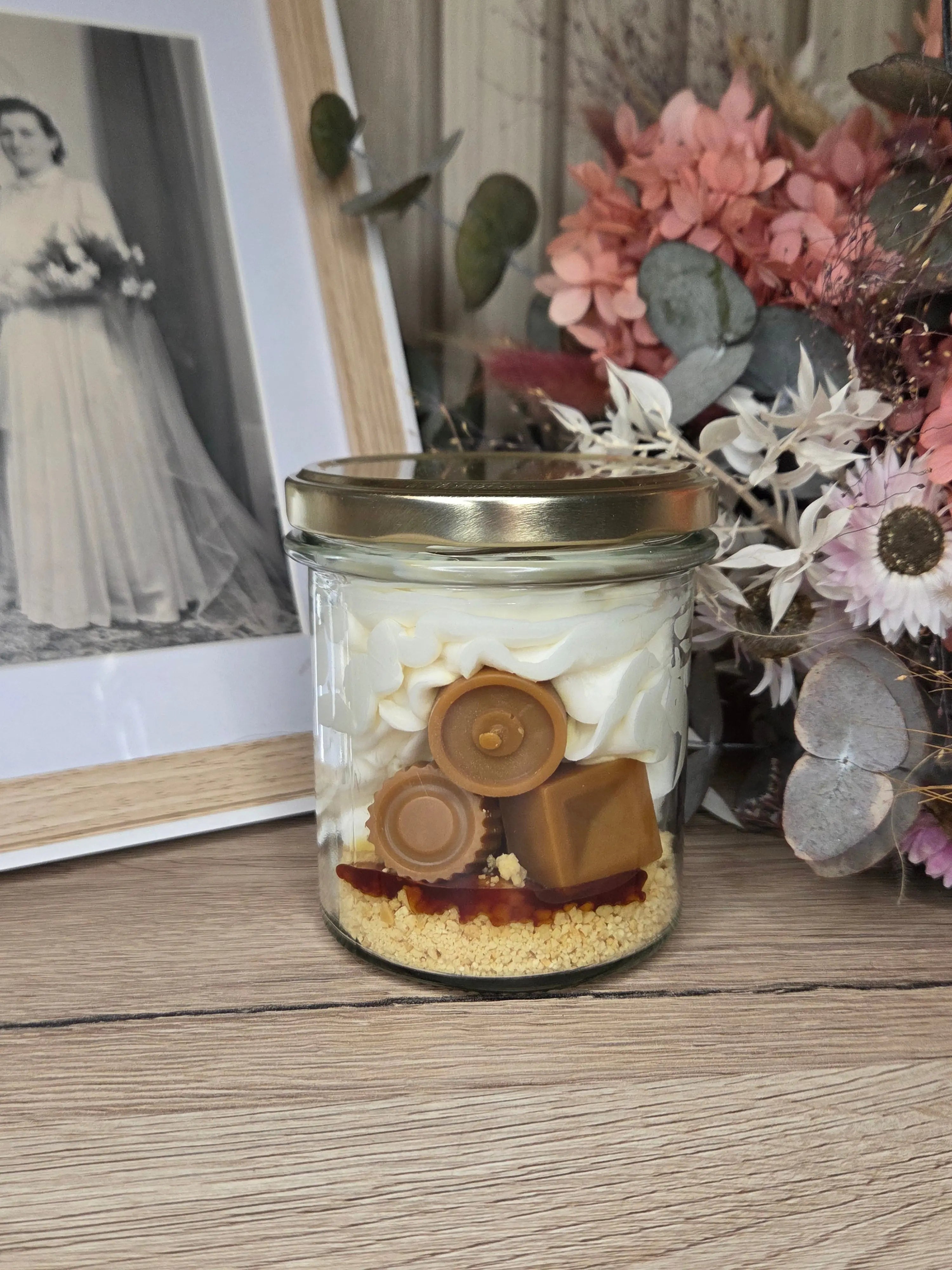 Bougie Gourmande Caramel Beurre salé Leonora Creation