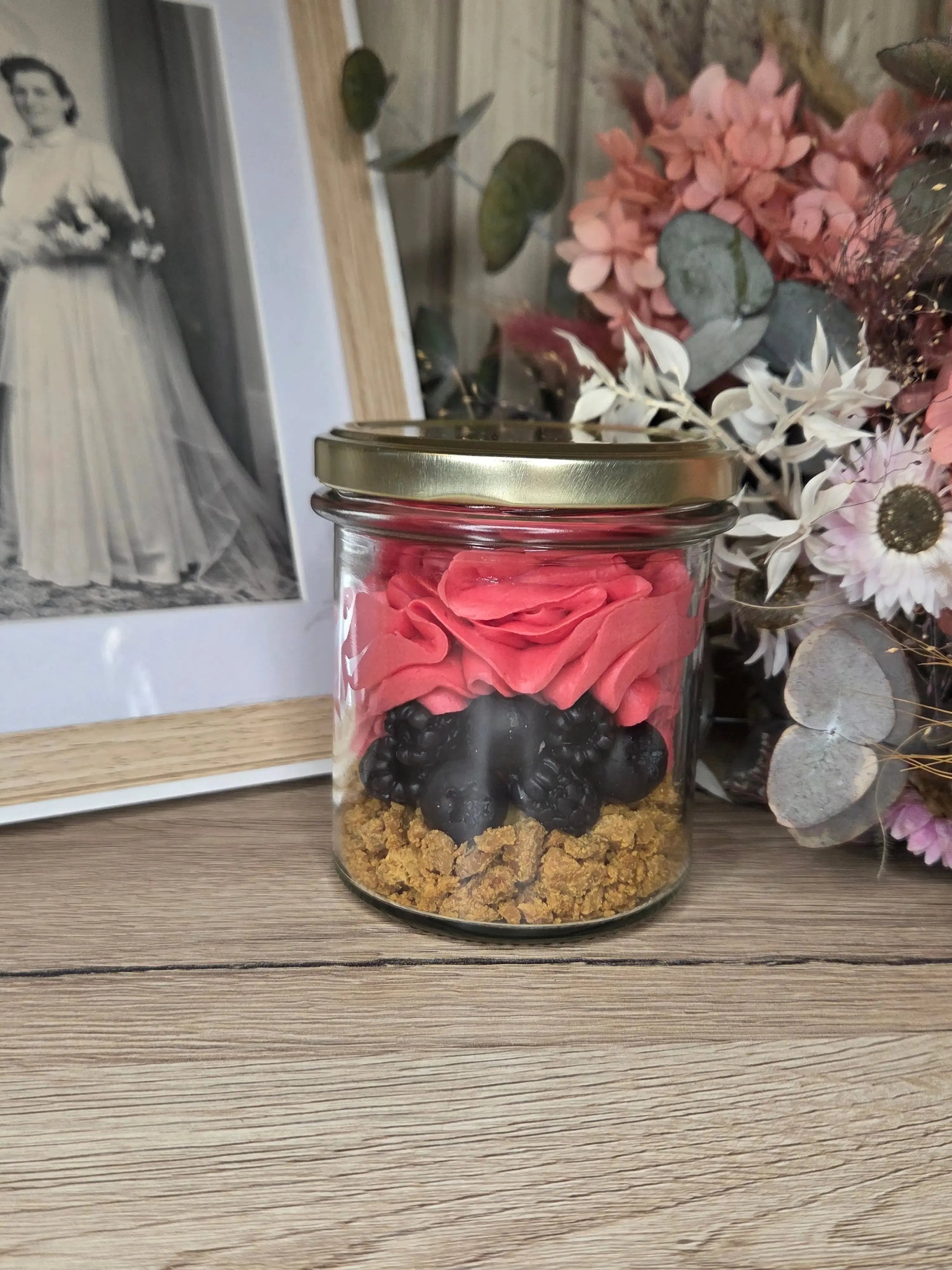 Bougie Gourmande Mûre Myrtille Leonora Creation