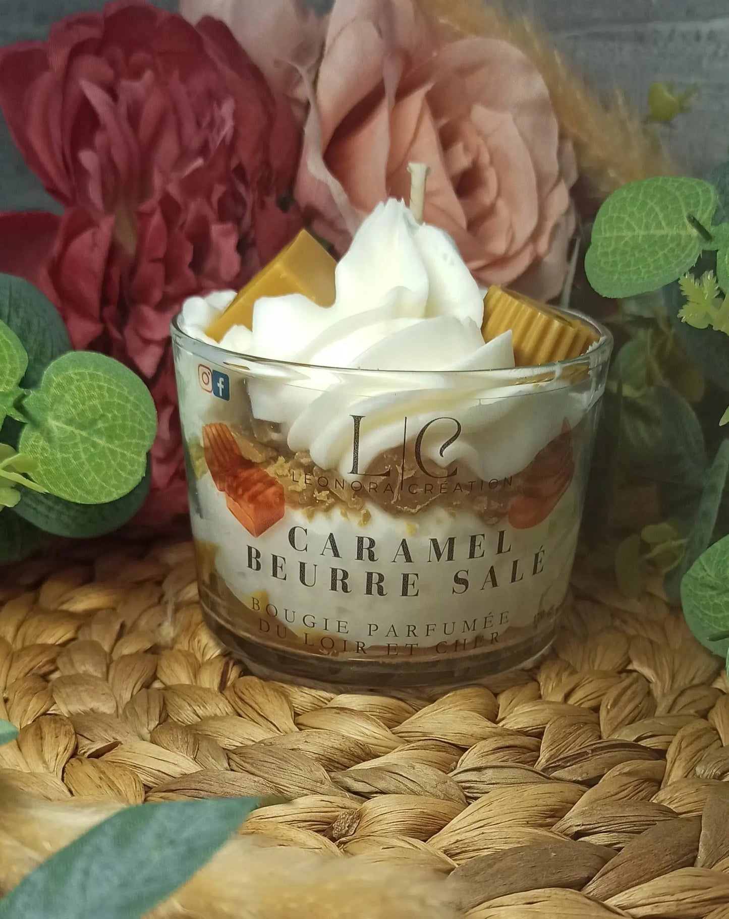 bougie gourmande caramel beurre salé