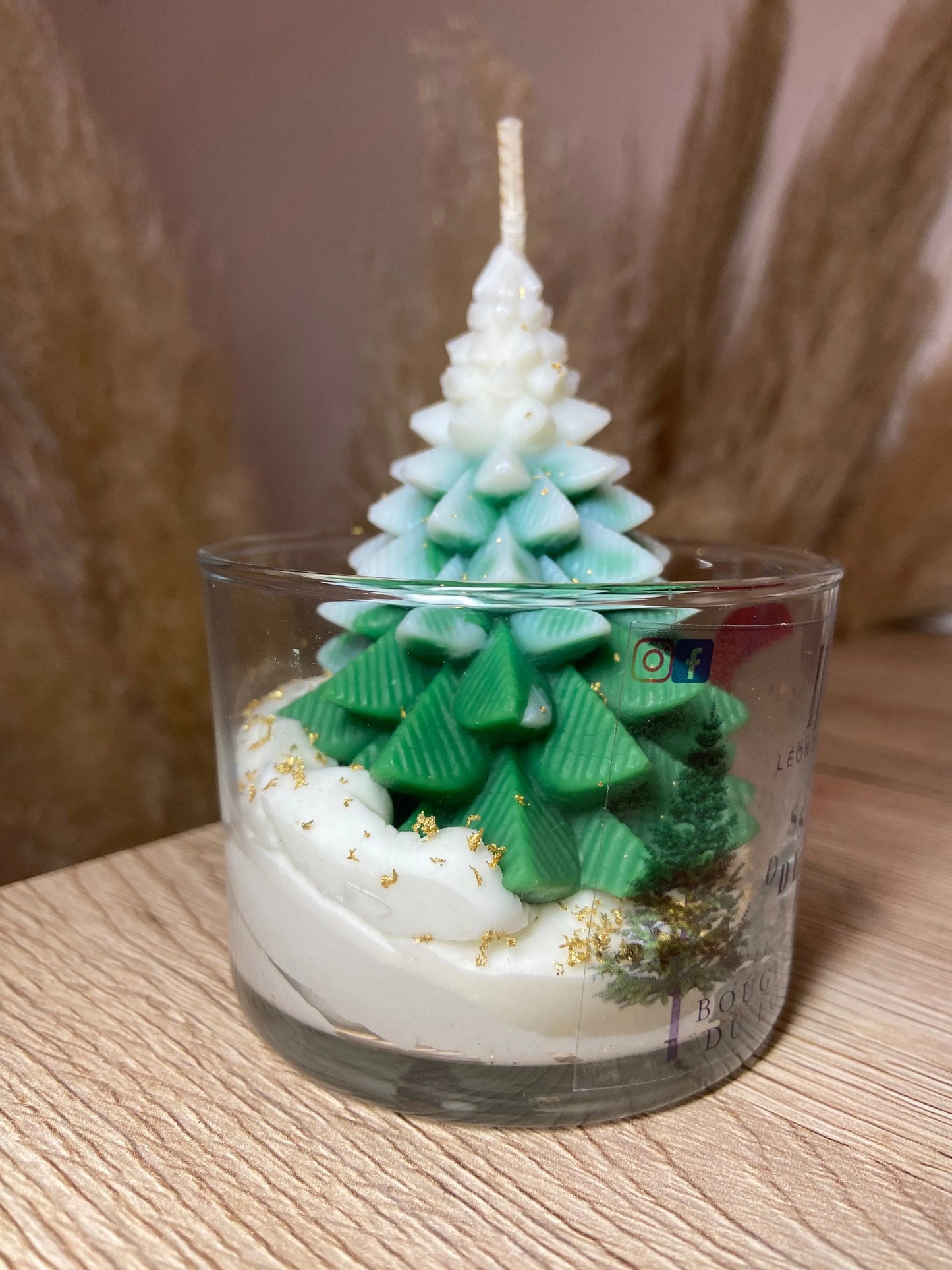 bougie gourmande sapin de noël côté