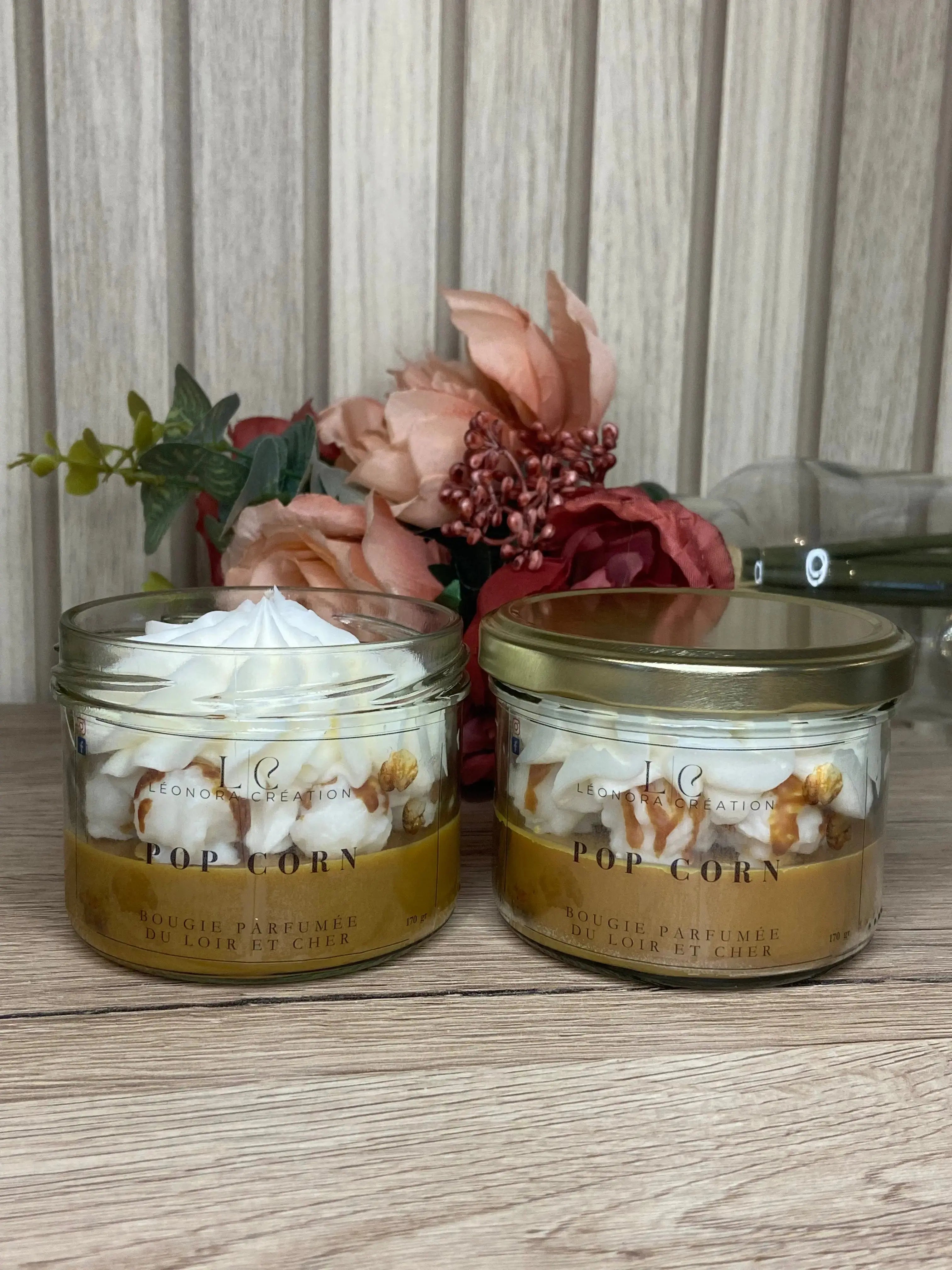 Bougie Gourmande Pop Corn Leonora Creation
