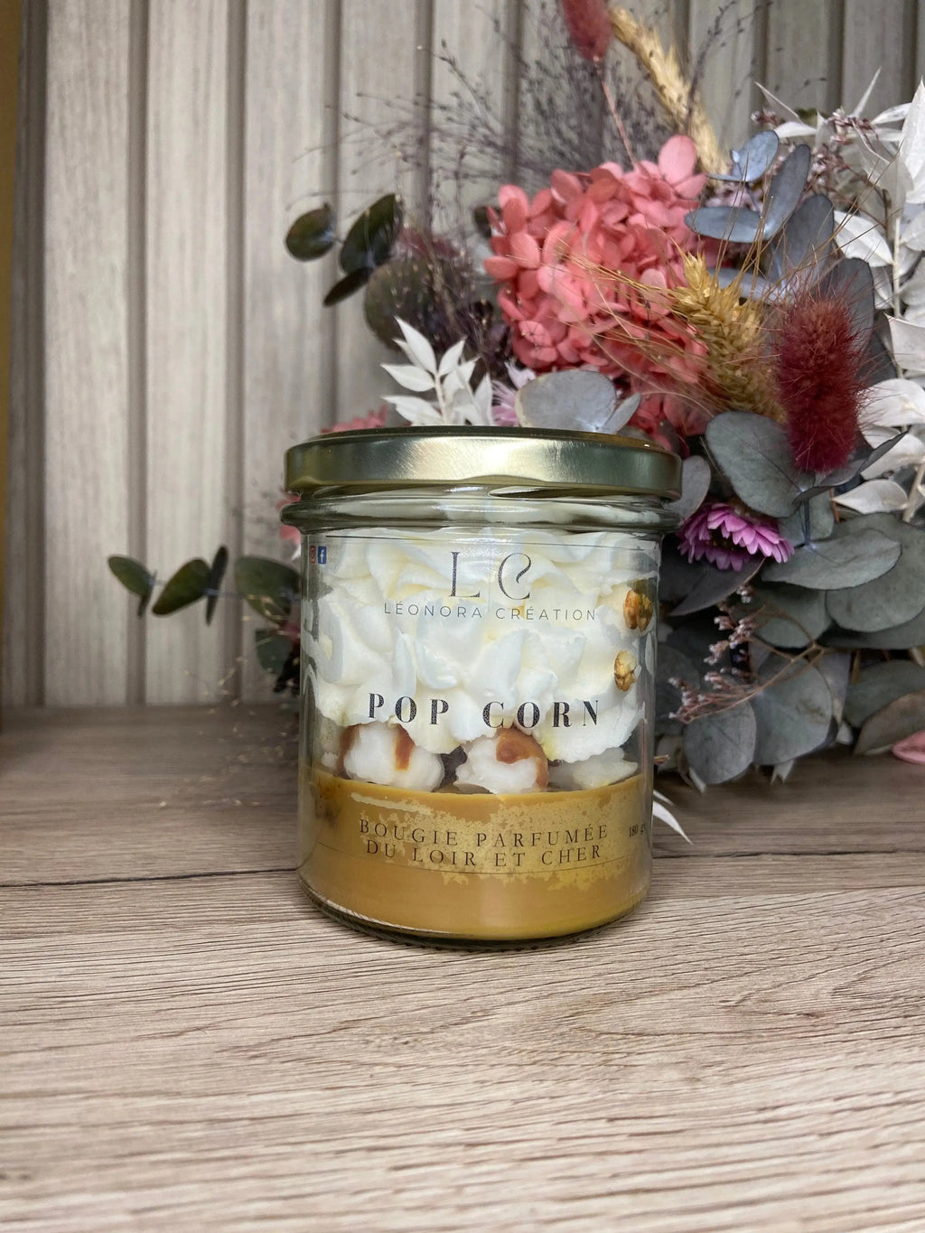 Bougie Gourmande Pop Corn Leonora Creation